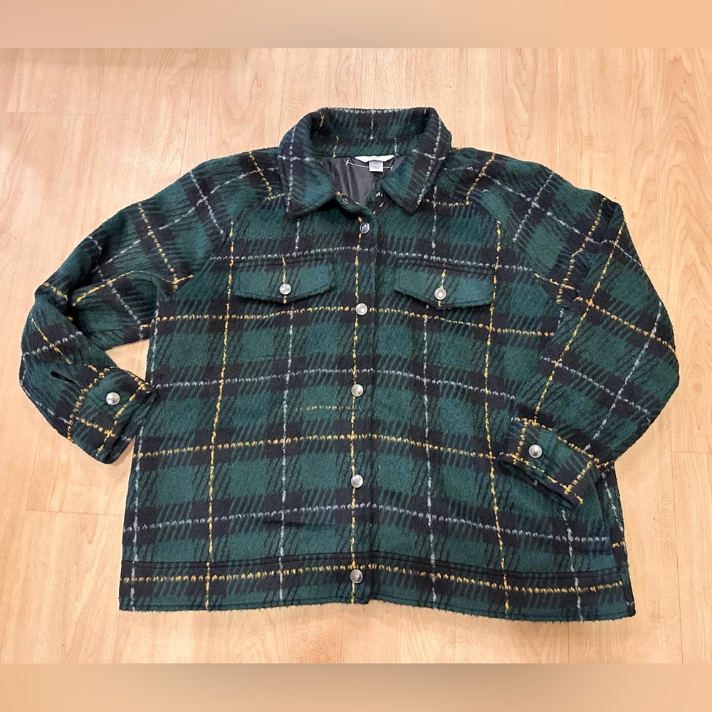 CJ Banks Dark Green and Black Jacket